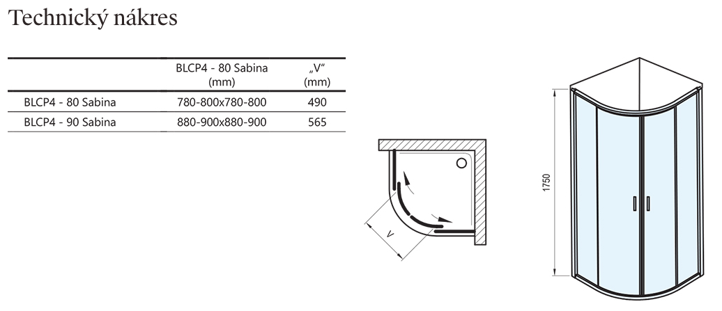 Blix BLCP4 Sabina-technicky-nakres